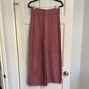 a new day Wide Leg Knit Pants in Dusty Rose